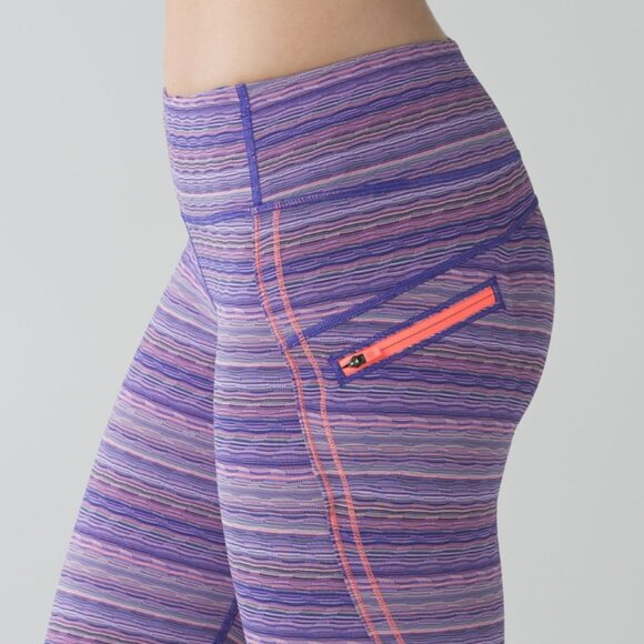 Lululemon Run Top Speed Crop Size 2 Multi-color - Picture 2 of 10